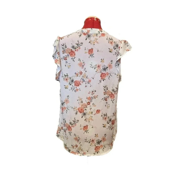 Sweet Rain, Size XL, Floral Sleeveless Blouse - Picture 4 of 10